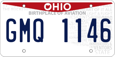 OH license plate GMQ1146