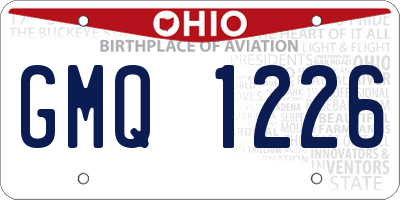 OH license plate GMQ1226
