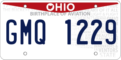OH license plate GMQ1229