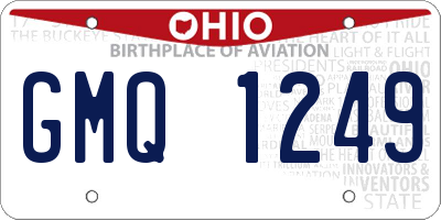 OH license plate GMQ1249