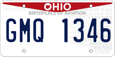 OH license plate GMQ1346