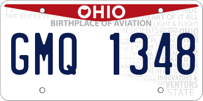 OH license plate GMQ1348