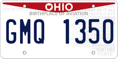 OH license plate GMQ1350