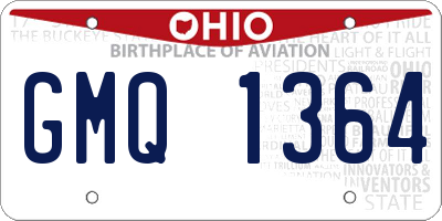 OH license plate GMQ1364