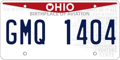 OH license plate GMQ1404