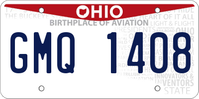 OH license plate GMQ1408