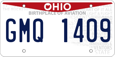OH license plate GMQ1409