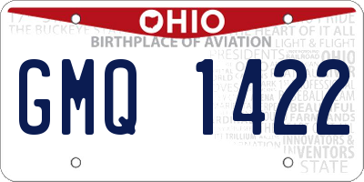 OH license plate GMQ1422