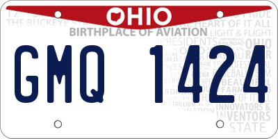 OH license plate GMQ1424