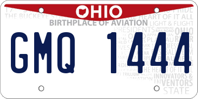OH license plate GMQ1444
