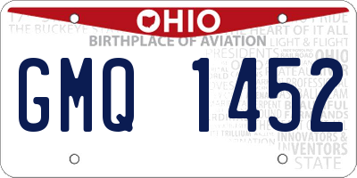 OH license plate GMQ1452