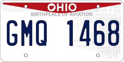 OH license plate GMQ1468