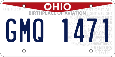 OH license plate GMQ1471