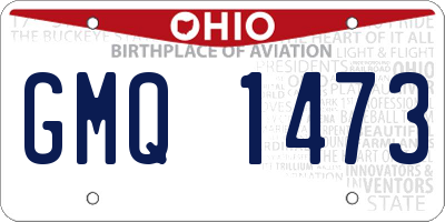 OH license plate GMQ1473
