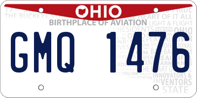 OH license plate GMQ1476