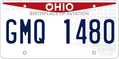 OH license plate GMQ1480