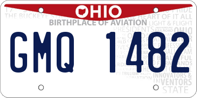 OH license plate GMQ1482