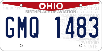 OH license plate GMQ1483