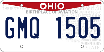 OH license plate GMQ1505