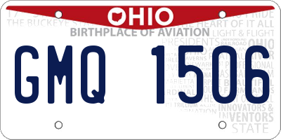 OH license plate GMQ1506