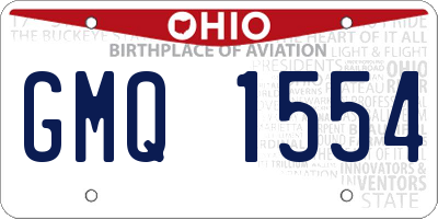 OH license plate GMQ1554