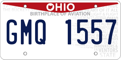 OH license plate GMQ1557