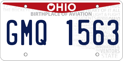OH license plate GMQ1563