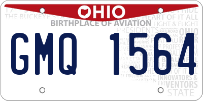 OH license plate GMQ1564