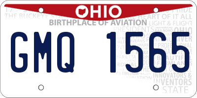 OH license plate GMQ1565