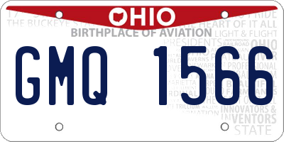 OH license plate GMQ1566