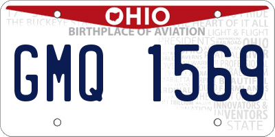OH license plate GMQ1569