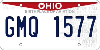 OH license plate GMQ1577