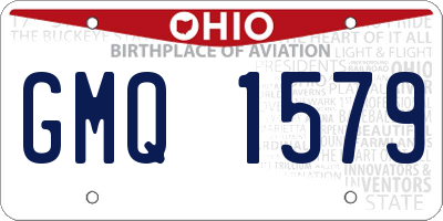 OH license plate GMQ1579