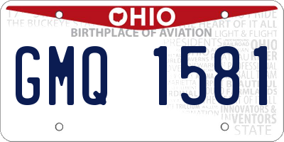 OH license plate GMQ1581