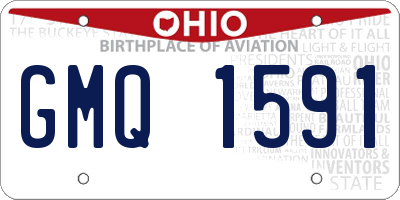 OH license plate GMQ1591