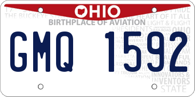OH license plate GMQ1592