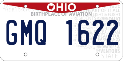 OH license plate GMQ1622