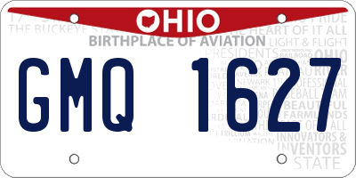 OH license plate GMQ1627
