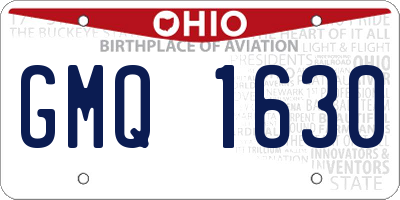 OH license plate GMQ1630
