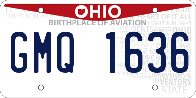 OH license plate GMQ1636