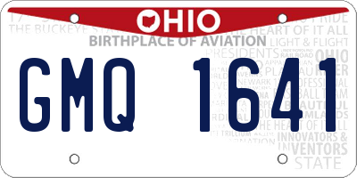 OH license plate GMQ1641