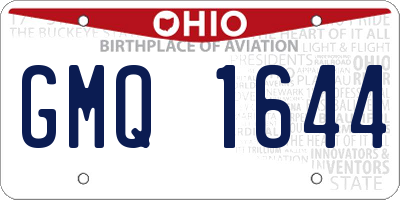 OH license plate GMQ1644
