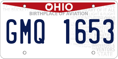 OH license plate GMQ1653