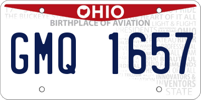 OH license plate GMQ1657