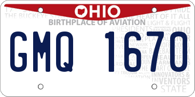 OH license plate GMQ1670