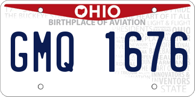 OH license plate GMQ1676