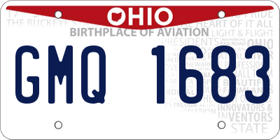 OH license plate GMQ1683