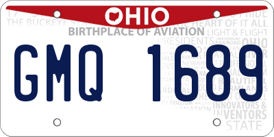 OH license plate GMQ1689