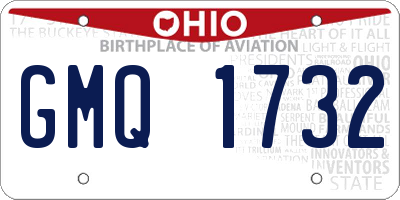 OH license plate GMQ1732