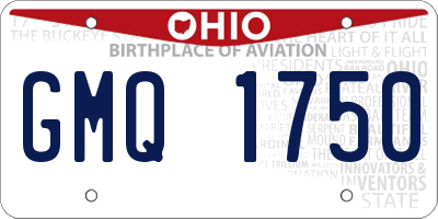 OH license plate GMQ1750